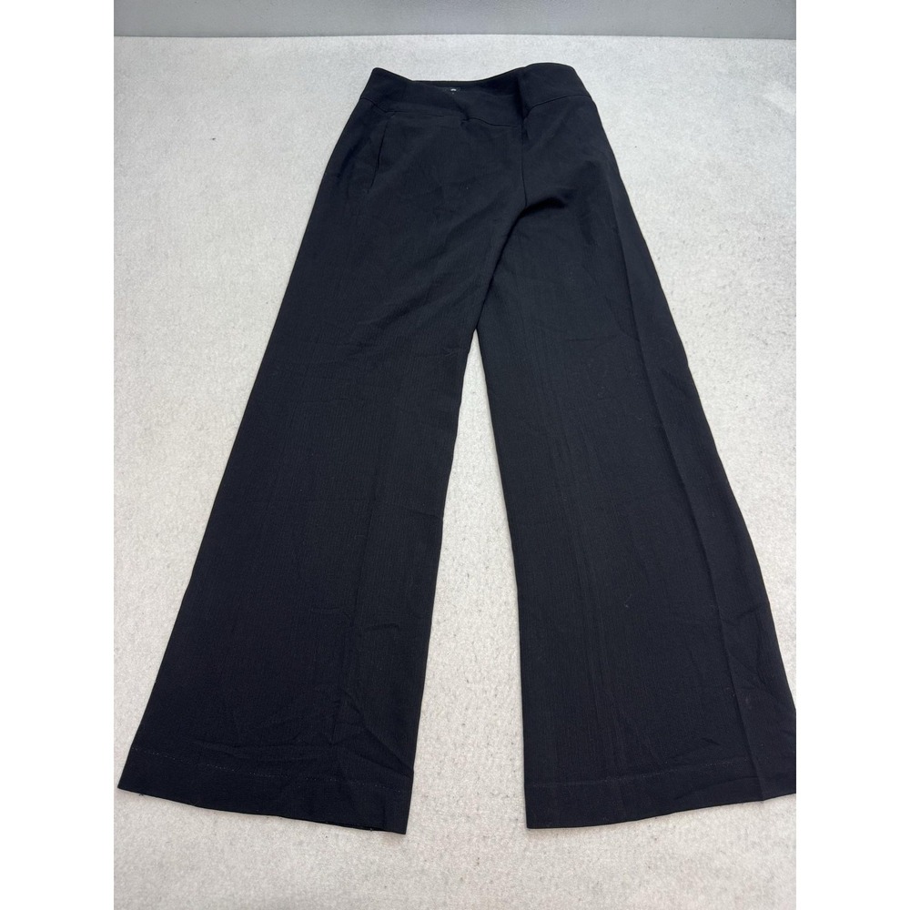 Dolce & Gabbana Dress Pants Womens 28 Black Wool Blend Wide Leg Italy Twill